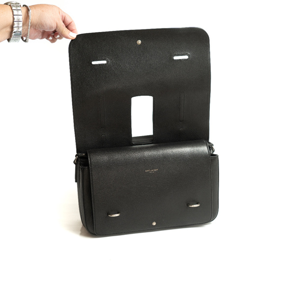 Yves Saint Laurent Black Leather Flap bag - Picture 3 of 8